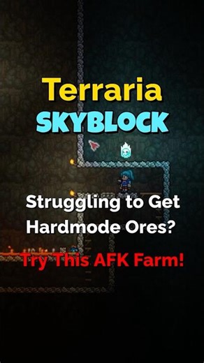 Terraria Skyblock: Best AFK Hardmode Ore Farm