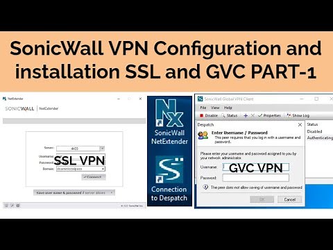 SonicWall step by step VPN configuration and installation on SSL VPN and Global VPN Part 1