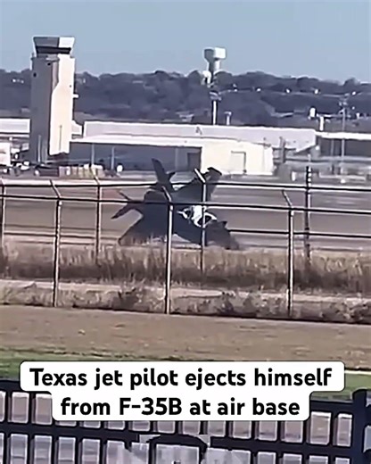 F-35B Crash Landing — Pilot Ejects From $100M Jet on the Runway