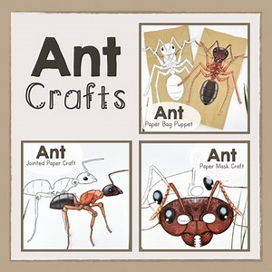 BUNDLE | Ant | Printable Paper Craft Templates | Ants | Crafts