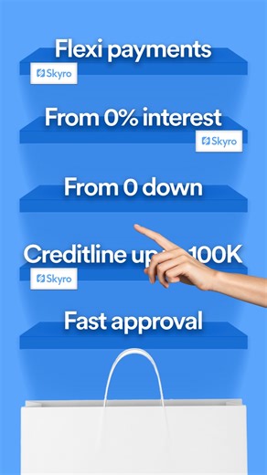 23K views · 257 reactions | The “Skyro loan app” starter pack: ✔️Flexi payments ✔️0% interest ✔️Loan up to ₱100K ✔️Mabilis na approval Apply na! #SkyroLoan #SkyroPH #BossMoves | Skyro - Shop now, pay later | Facebook