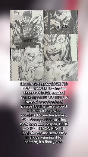 Blue Lock Chapter 293: Isagi's Epic Goal Wins the Match