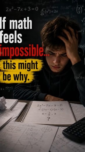 🧠 Why Math Feels Impossible (And How to Fix It)