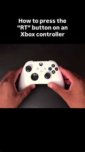 How to press the RT button on an Xbox controller