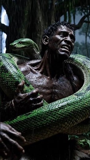 GIANT SNAKE COILS FIRST HUMAN IN DEADLY RAIN ATTACK