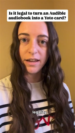 Kelsey - Little Sloth Listens on Instagram: "In the US, converting media you purchased legally into other formats is generally allowed under Fair Use laws. As always, use this method at your own risk and follow the laws of your own country ❤️ You can search online for an AAX to MP3 converter, or if you’d like a link to the converter I used, comment AUDIO and I’ll send the link to your DMs 😊 #yoto #myoyotocard #screenfree #audiobooksforkids #homeschool"