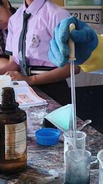 class 9th crystallization of CuSo4 solution #experiements #science #education #school #viral