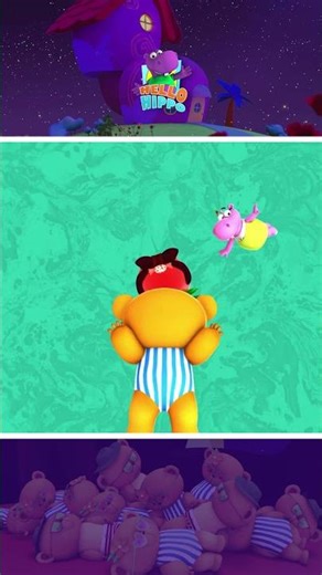Ten in the Bed with Hello Hippo! #nurseryrhymes #kidssong #hellohippo