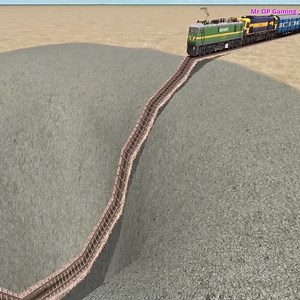 343K views · 3.1K reactions | Trains vs giant pit trains on giant Pothholes train simulator Indian railways | Mr OP Gaming | Facebook