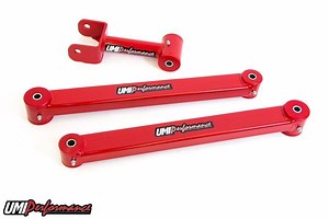 UMI Performance Mustang Rear Upper and Lower Control Arms; Black 103546-B (05-10 Mustang) - Free Shipping