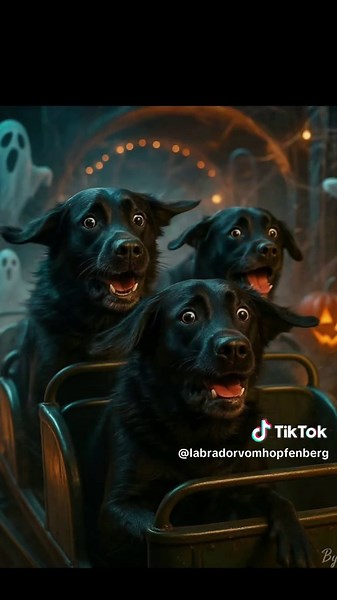 Happy Halloween , auch die drei Labbis Arco , Mara & Bones , haben sich auch schick gemacht#labrador#hundeparty#ghost#grusel#halloween