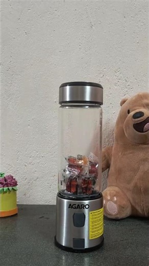 Gummy Bear Juice 🧸Mini Blender #asmr #blender