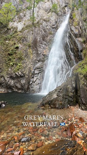 Scotland 🏴󠁧󠁢󠁳󠁣󠁴󠁿 an incredible waterfall called Grey Mares waterfall, you can very easily access the falls on a 400 metre track, but if you want to get close to the water you’ll have an epic yet very slippy and dangerous via ferrata style path! Well worth a visit! You can actually do the full via ferrata there with vertical descents - Scotland, looks really fun! Enjoy 🏴󠁧󠁢󠁳󠁣󠁴󠁿🥾⛰️ #hiking #scotland #waterfall #outdoors | Sam Culley