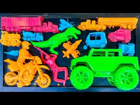 cleaning toy cars, racing cars, monster trucks, anomalies, trail bikes, spiderman, huluk,
