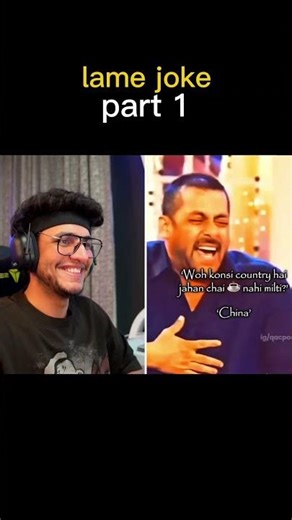 Triggered insaan lame joke 🤣 #triggerdinsaan #funny #liveinsaan #nischaymalhan #memes