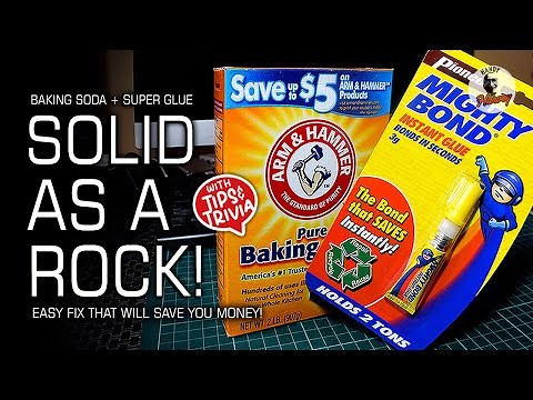 How to Repair Broken Plastic | Super Glue & Baking Soda Trick 2021