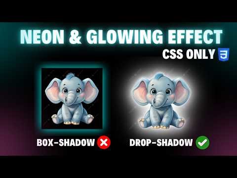 CSS Neon Glow Effect Tutorial | Glowing Text & Image Effect