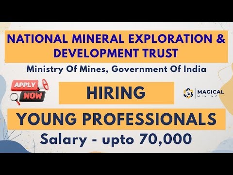 NMET Young Professional Jobs 2025 | Geology–Geophysics–Mining Jobs | ₹70,000 Salary | Apply Now