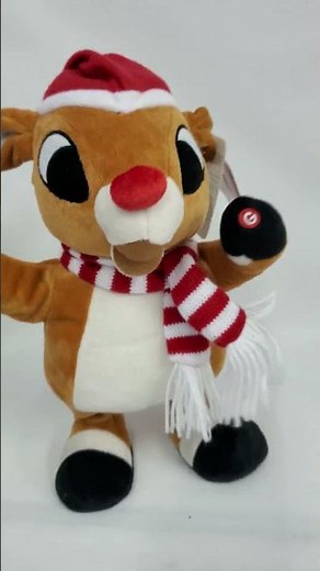 2015 NWT Gemmy Rudolph the Red Nosed Reindeer Dancing Singing 12" Side Stepper