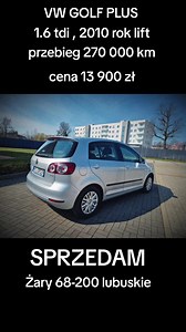 Sprzedam VW Golf Plus 2010 z Żar
