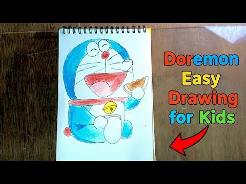 Easy Doraemon Drawing for Kids | How to Draw Doraemon Step by Step