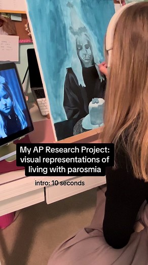 Since a lot of you have asked what I did my AP Research project on, here it is! Having parosmia became a part of my identity in October of 2020 after having Covid. I had difficulty explaining my unique hardships to others with this condition and decided to explore visual art as a medium of communication. Passion for the subject definitely helped me stay motivated and committed to my project throughout the year, that is why I also suggest being super intentional when you choose your research ques