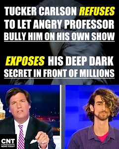 1.4M views · 10K reactions | Tucker Carlson EXPOSES angry professor during live tv screaming match, makes him rethink his entire career | PolitiBrawl | Facebook