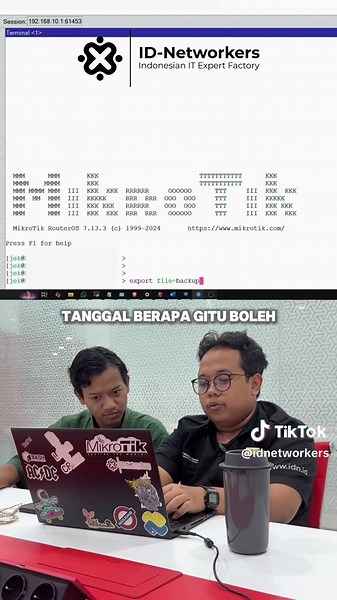Kalo migrasi ke router baru mikrotik mending pake backup binary atau script ya? 🤔 tonton sampe habis biar tau perbedaannya yaa! 😉 #backup #mikrotik #binary #script #migrasi #routeros #networkengineer #tkj #mtcna #noc #fyp #foryou