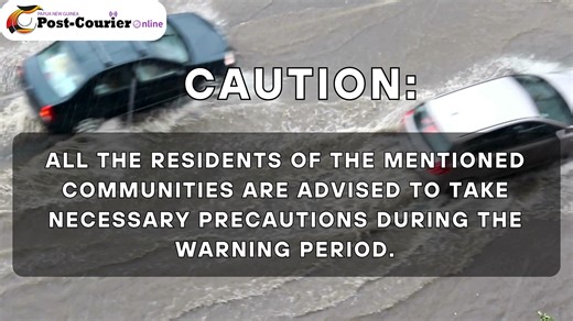 2.2K views · 21 reactions | #weatherupdate: HEAVY RAIN AND POTENTIAL FLOOD WARNING for Today issued by PNG National Weather Services | Post Courier | Facebook