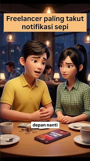 Freelancer paling takut notifikasi sepi #sukses #shorts #bisnis #uang #tovanimation