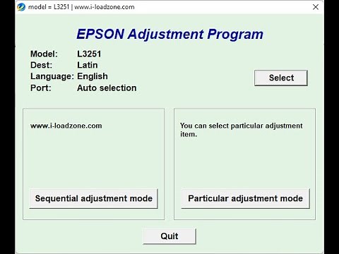 How to Reset Epson L3251 With Resetter