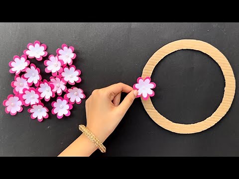 9 Beautiful Flower Wall Hanging Craft for school project / Easy flower making with paper competition