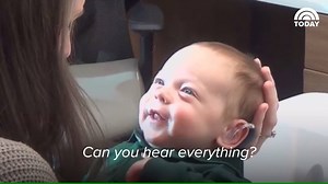 Watch this baby's delighted reaction as he hears his parents' voices for the first time! http://on.today.com/2hh4SlR | Today Show