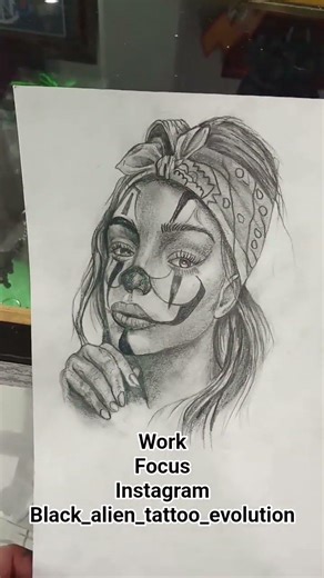 My work Evolution ♥️♥️🖍️🖍️🖍️ #blackalien #art #art #drawing