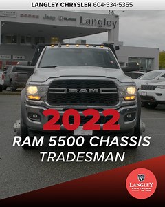  Heavy-Duty Power Meets Versatility  The 2022 RAM 5500 Tradesman...
