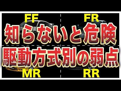 [Drive system] FF, FR, MR, RR, 4WD - A thorough explanation of the features, advantages and disad...