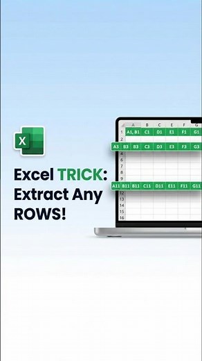 Extract EXACT Rows in Excel in Seconds with CHOOSEROWS Trick 🚀