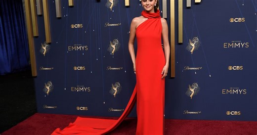 See red carpet photos of stars at the Emmys and standout fashion moments