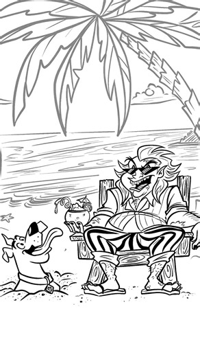 Beetlejuice and Scooby-Doo Crossover Fan Art