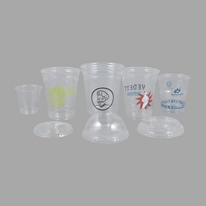[Hot Item] PLA Factory Custom Drinking Cups Crystal Clear Plastic Cup with Strawless Lids