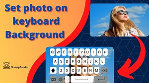 How to set your photo on keyboard background?