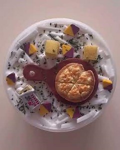 🍕mini pizza with chess on it slime mixing video #slime #satisfying #asmr #pizza