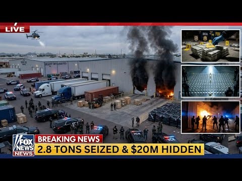 DEA & ICE TAKEDOWN Phoenix Cartel Front Warehouses — 2.8 Tons Meth & 93 Busted