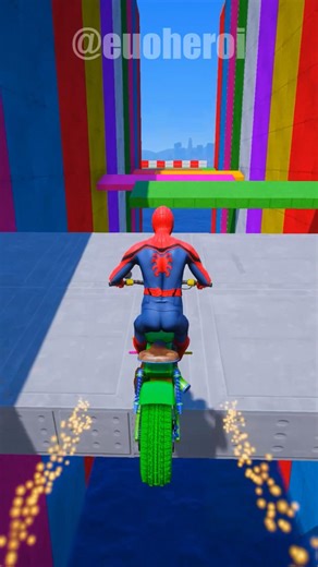 Gta 5 Desafios de Moto dos Super-Herois com Homem-Aranha