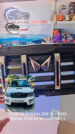 BAJRANG_MOTOR | Scorpio mhank m2di new logo grill #bajrang_motor_official #lakhani #banglore #deesa #gujarat | Instagram
