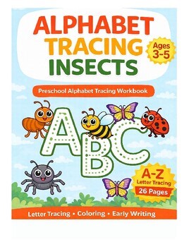 Alphabet Tracing Insects | Lowercase Letter Worksheets | Preschool Tracing