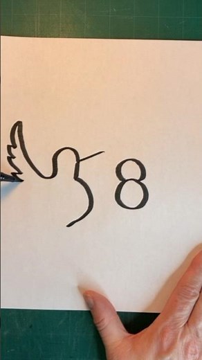 How to draw a Hummingbird Easy (using the Number 58) For Kids!