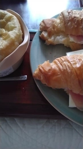 ビーフシチューパイと生ハムチーズクロワッサン 私の手料理