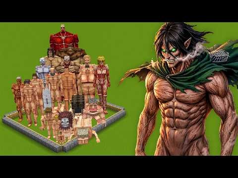 All Attack on Titan Monsters combined in minecraft
