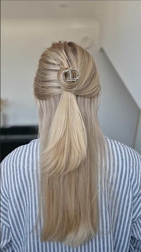 ✨️Schnelle Alltagsfrisur mit Haarklammer | quick & easy Everyday Hairstyle ✨️ #hairstyle #frisuren